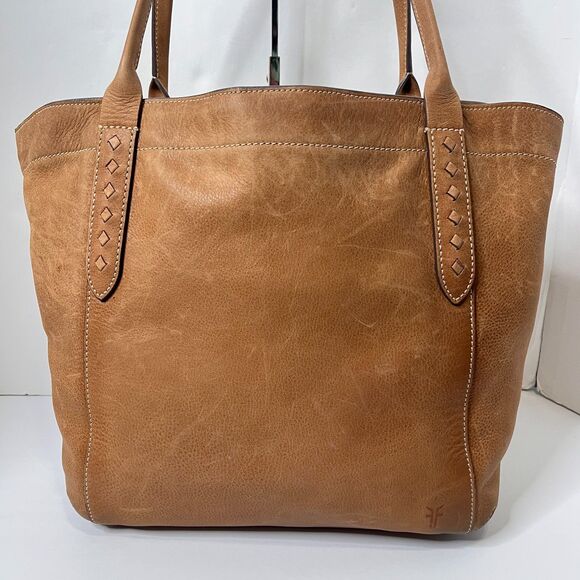 Frye Reed Full Grain Leather Tote EUC - Picture 9 of 12